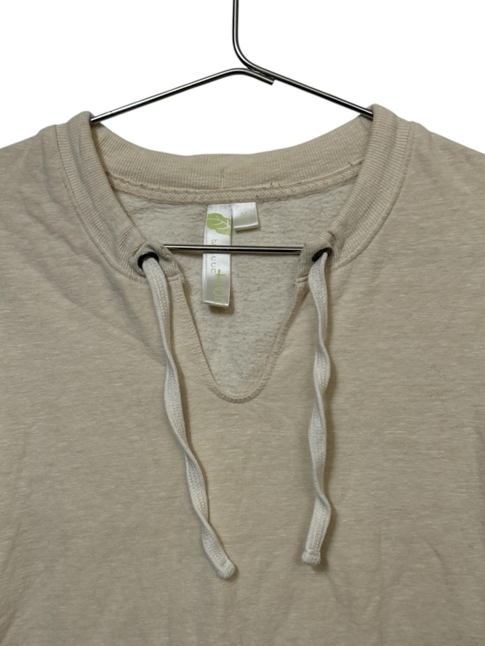 Cozy Cream Retro Green Tea High End Lightweight BOHO Hoodie Women’s S - Picture 2 of 5